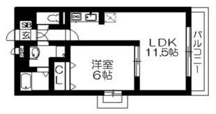 クレセントの物件間取画像